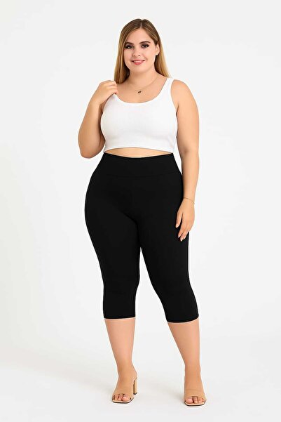 MODA Women's Plus Size 1St Quality Lycra Capri Leggings (3XL - 4XL - 5XL)