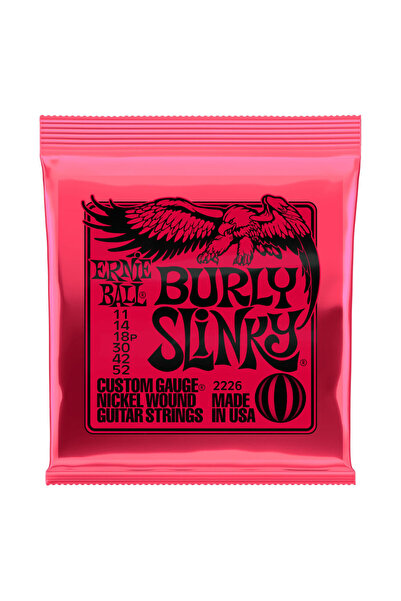 Ernie Ball 2226 Burly Slinky Electric Guitar Strings Elektro Gitar Teli 011-52