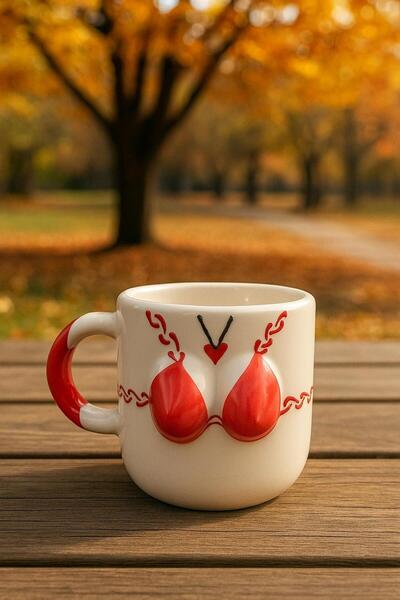 SeraCEY Handmade Custom Embossed Hand-Painted Ceramic Mug Cup Memeli Coffee Cup