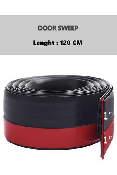 COOYA Door Stopper, 120cm Long Under Door Seal, Cuttable Long Size, Bottom Door Draft Stopper for Dust and