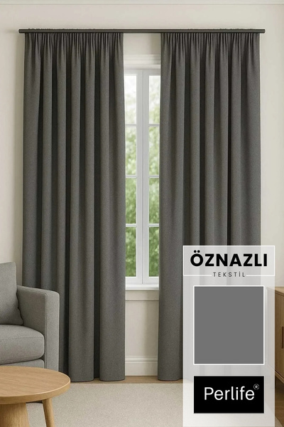 Taç Blackout 100% Lightproof Blackout Background Curtain (Certified Product) ...