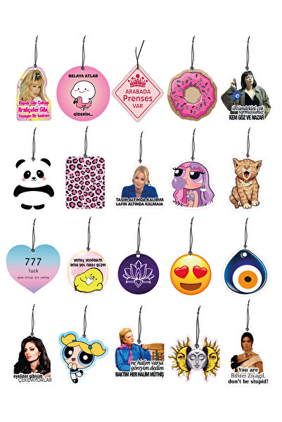 ByMeyla En Cok Sevilen Kadınlara Özel 20li Ekonomik Oto Kokusu Ve Oto Aksesuarı