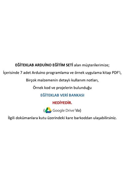 Genel Markalar Eğiteklab Robotik Kodlama Arduino Uzaktan Eğitim Seti