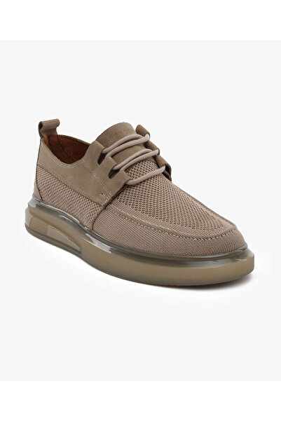 Greyder Bej Hakiki Deri Oxford Ayakkabı 5Y1UA62597