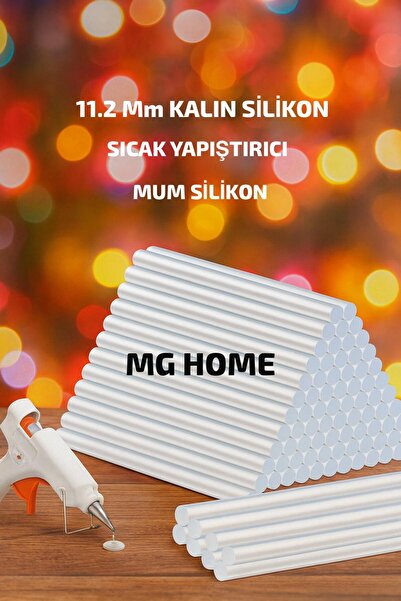 MG HOME 1 ADET Sıcak Mum Silikon 11.2 Mm Kalın Silikon Çubuk Silikon