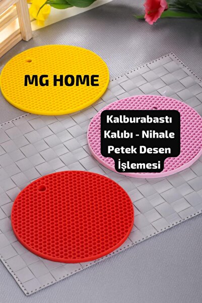 MG HOME 2 bucăți Tampă Fagure Formă pentru tăișuri din silicon practic Tampă din silicon Antiaderent ignifug