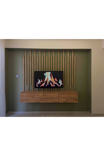 ZETA WOOD 240 CM 12 ADET KENDİNDEN YAPIŞKANLI AHŞAP ÇITA - SAVANA MEŞE