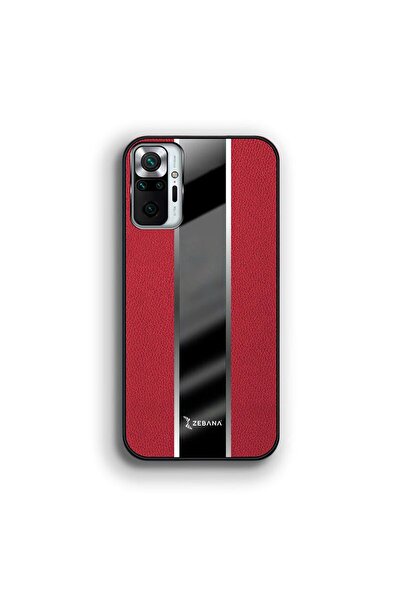 Zebana Xiaomi Redmi Note 10 Pro Compatible Case Zebana Premium Leather Case Red