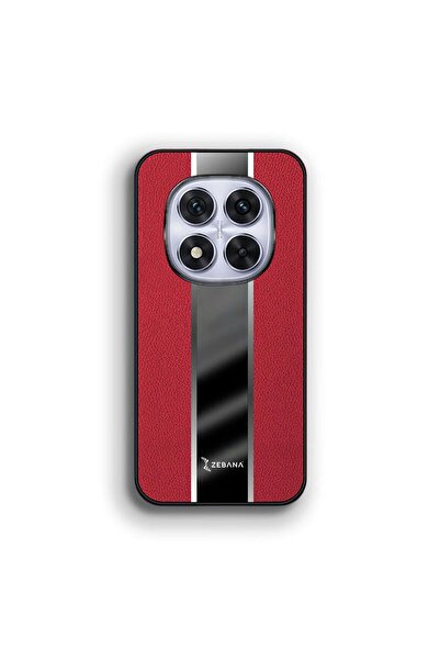 Zebana Xiaomi Redmi Note 14 Pro 5g Compatible Case Zebana Premium Leather Case Red