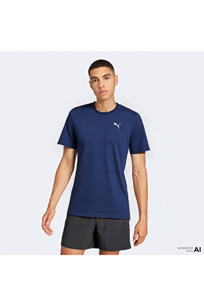Puma Flex Jacquard Men's Navy Blue Training T-Shirt
