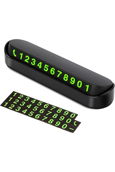 Pisicik In-Car Parking Number Numbers Parking Phone Number Car Torpedo Windsh...