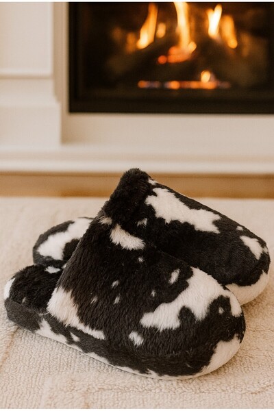 Moda Frato SOLARA Γυναικείες Παντόφλες Σπιτιού Χειμερινές Παντόφλες Λαστιχένια σόλα χωρίς ήχο