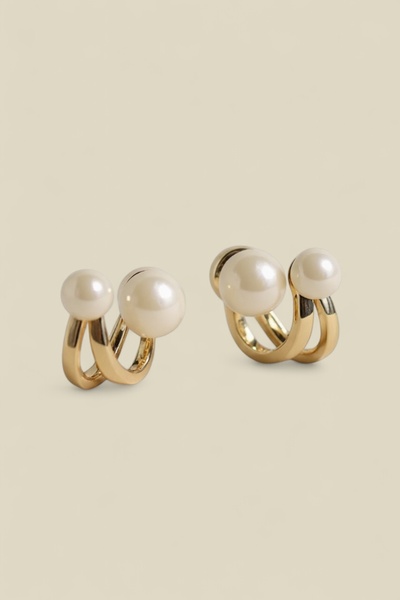 Sevil Gülgün Atelier GOLD KAPLAMA İNCİ KÜPE