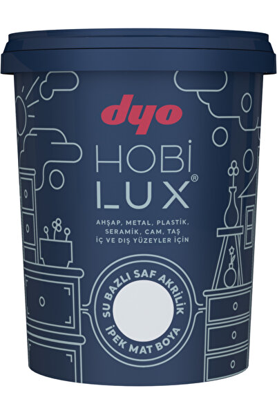 Dyo HOBİLÜX SU BAZLI SAF AKRİLİK BOYA HOBİ BOYASI 0.9LİTRE