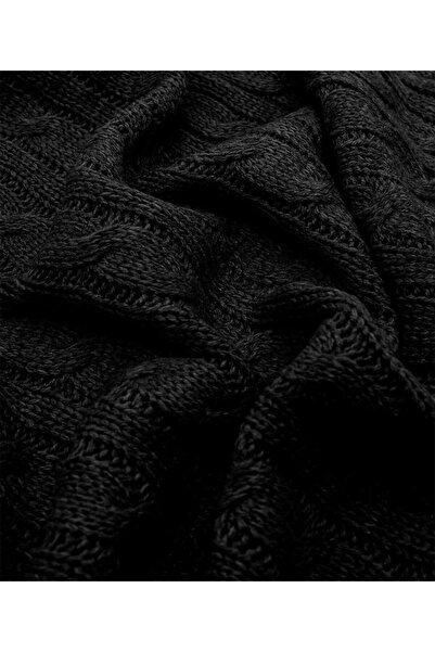 Home Triko Ponponlu TV Battaniye- Diz Şalı- Dokuma Koltuk Örtüsü