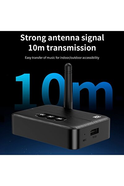 Coverzone Kablosuz Ses Alıcısı Bluetooth 5.4, NFC, AUX & RCA, Type-C Güç, USB Müzik, Hi-Fi Stereo - M60