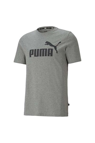 Puma Ess Logo Tee 586666-03 Gri Tişört