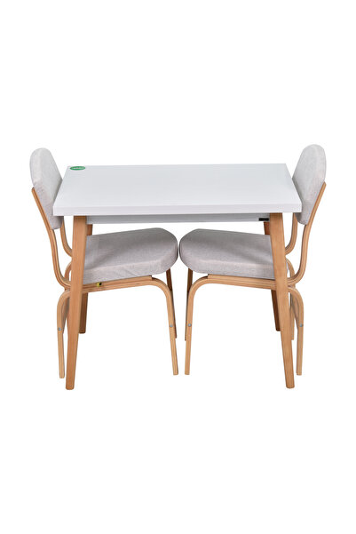 VİLİNZE Vilinze Ege Sandalye Avanos Ahşap MDF Mutfak Masası Takımı - 60x90 cm