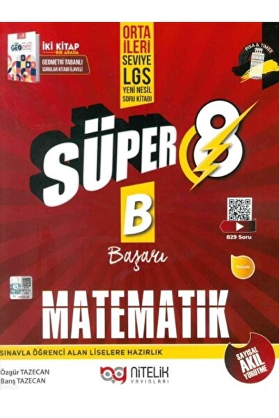 Nitelik Yayınları Süper 8 Matematik B Serisi