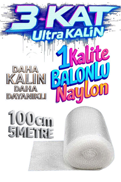 HBNC 100 cm X 5 Metre Balonlu Ambalaj Naylonu Pat Pat