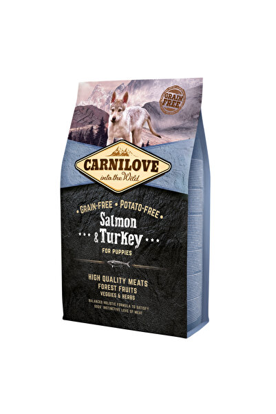 Carnilove Somonlu & Hindili Tahılsız Yavru Köpek Maması 4 Kg