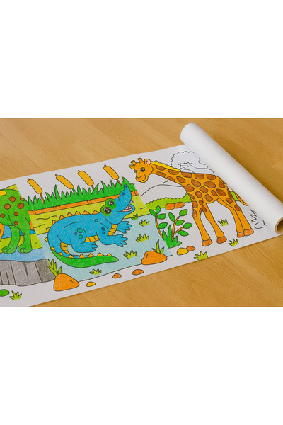 Haydi Dekor Ormanı ve Hayvanları Keşfediyorum Boyuyorum Eğleniyorum Öğreniyorum Boyama Rulosu 5mt