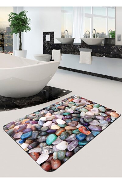 Ardizayn Пляжна камък модел, 80x120cm Неплъзгаща се, неразпадаща се основа Ба...