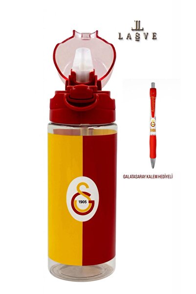 Galatasaray YENİ SEZON PİPETLİ LİSANSLI 500ML ÖZEL TASARIM ŞIK MATARA