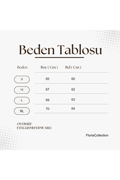 Floria Krem Kahve Kırçıllı Oversize Sweatshirt – Basic Spor Model Yan Fermuar Detaylı Oversize