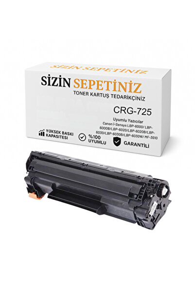 sizinsepetiniz Canon Crg-725 Toner Kartuş/Lbp-6000-6020-Mf3010-3012 Uyumlu