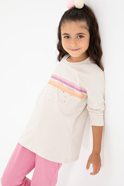 U.S. Polo Assn. Kız Çocuk Pembe Alt Üst Takım 50299861-VR011