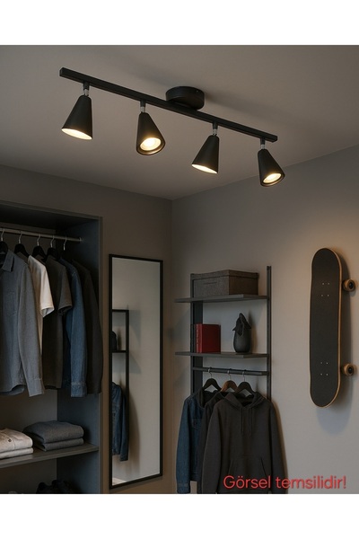 Bozyaka Aydınlatma Merlin Avize 2'li 3'lü 4'lü Antrasit&krom Eskitme&mat Siyah (GÜNIŞIĞI LED AMPULLER DAHİLDİR!!!)