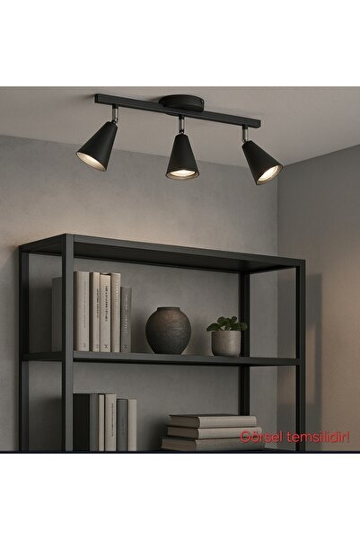 Bozyaka Aydınlatma Merlin Avize 2'li 3'lü 4'lü Antrasit&krom Eskitme&mat Siya...