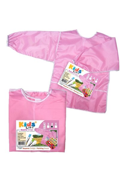 Kids Like Size 4 (8-12 Years) Pink Paint Apron Water and Paint Resistant Quality Product