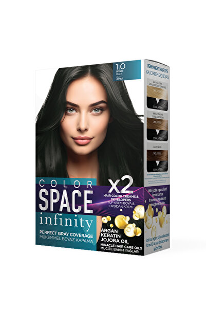 Color Space İnfinity Set Saç Boyası 1.0 Siyah