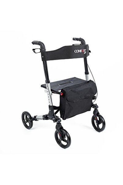 Emek Lüx Alüminyum Rolatör | Oturaklı Hasta Yürüteci | 4 Tekerli | Katlanabil...