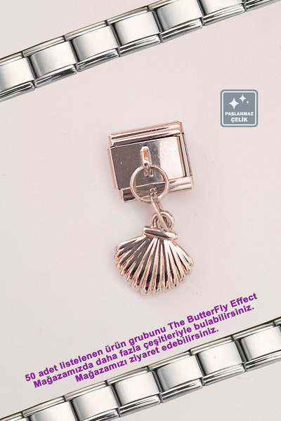 Miss TBee Italian Steel Bracelet - Single Charm