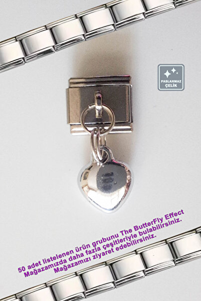 Miss TBee Italian Steel Bracelet - Single Charm