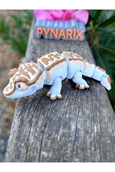 pynarix Kertenkele Oyuncak Gölgelerin Dansçısı Tepeli Beyaz Gecko🦎 3D Hareke...