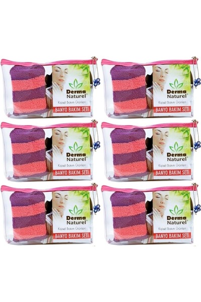 Derma Naturel مجموعة العناية بالحمام 4 قطع (مجموعة من 6)