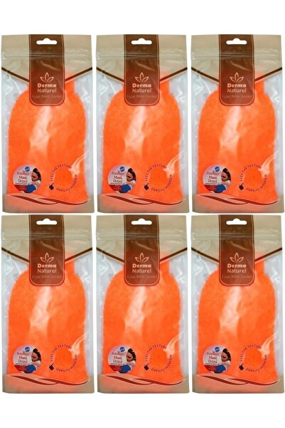 Derma Naturel قفازات الاستحمام الملونة MS-05 (مجموعة من 6)