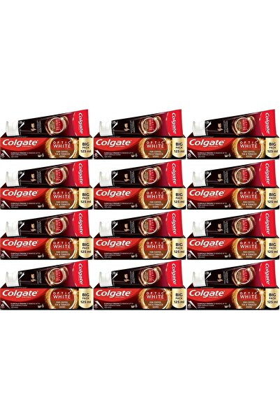 Colgate Diş Macunu Optic White 125ML Çay-Kahve-Sigara (12 Li Set)