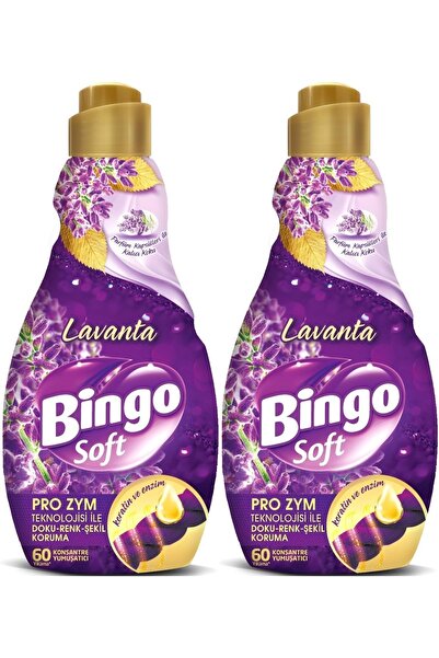 Bingo Soft Çamaşır Yumuşatıcı Konsantre 1440ML Lavanta (2 Li Set)