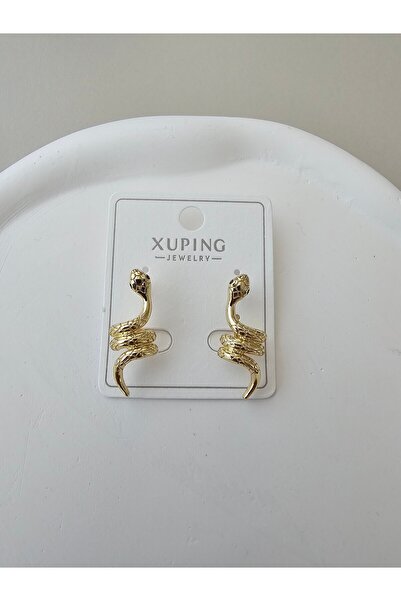 Zivazer Store أقراط نسائية على شكل ثعبان Xuping من الفولاذ المقاوم للصدأ