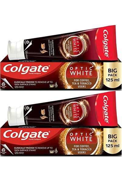 Colgate Diş Macunu Optic White 125ML Çay-Kahve-Sigara (2 Li Set)