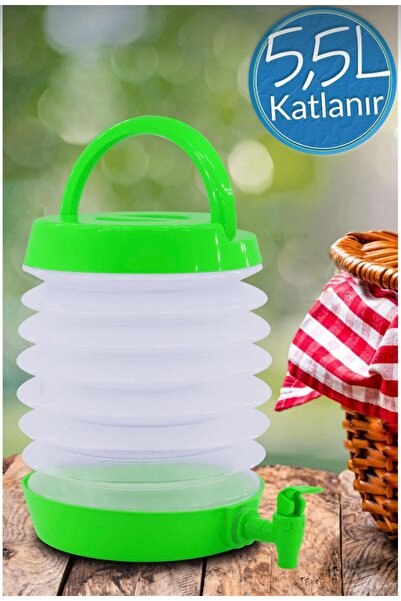 Genel Markalar Katlanabilir Musluklu Su Sebili Bidonu Kamp Su Kovası Piknik T...