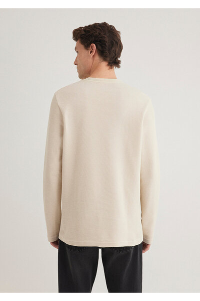 Mavi Μπεζ μακρυμάνικο μπλουζάκι - Regular Fit0611925-70072