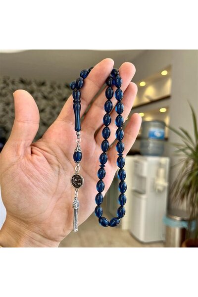 dergah tesbih Sıkma Kehribar Gümüş İsimli Tasarım