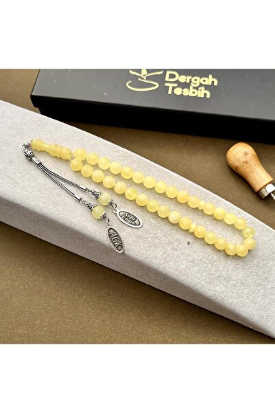 dergah tesbih Gümüş İsimli Kişiye özel Tasarım Damla Kehribar (Amber), (مسبحة قطرة كهريبار)