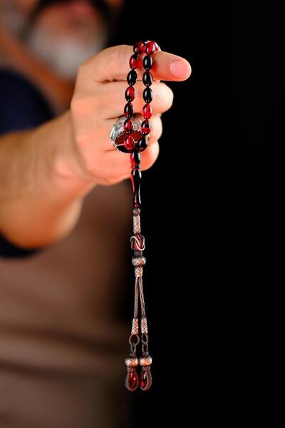 dergah tesbih أحمر هارلي ماربل سيمبلي DRGH